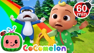 JJ & The Beanstalk | 🌈 CoComelon Sing Along Songs 🌈 | Preschool Learning | Moonbug Tiny TV