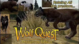 Rating All The Predators In WolfQuest AE