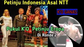 Petinju Indonesia Asal NTT‼️Pukul K'O Petinju Eropa Di kandang Sendiri‼️KO Ganas Marapu