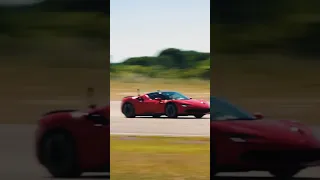 Ferrari SF90 vs Rimac Nevera #dragrace #worldrecord #youtubeshorts #ferrari #shorts credit -Carwow