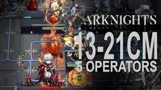 #Arknights | 13-21 Adverse / 5 operators