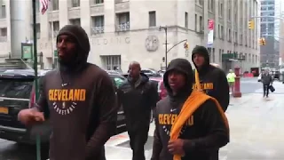 The Cavaliers take NYC Subway - November 13, 2017