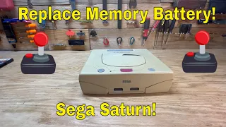 How to Replace the Memory Backup Battery in the Sega Saturn! Retro Japanese Sega Saturn Repair!