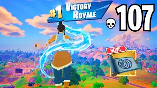 107 Elimination KORRA Solo vs Squads WINS Full Gameplay (NEW FORTNITE CHAPTER 5 SEASON 2)!