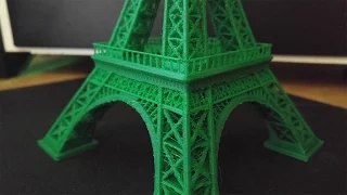 3D printed Eiffel tower time lapse