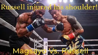 Gary Russell's Shoulder Injury!. / Magsayo Vs. Russell Best Highlights.