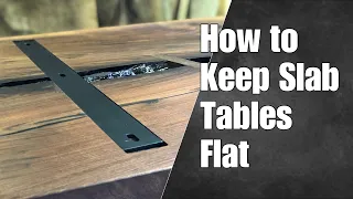 How to Keep Slab Tables Flat — How To Woodworking