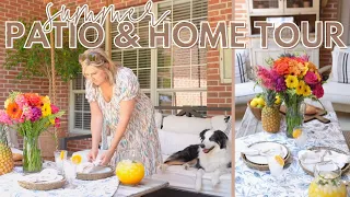 SUMMER PATIO & HOME TOUR | Coastal Farmhouse Design + Q&A | FARMHOUSE LIVING