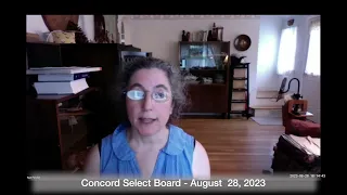 Concord Select Board  August 28, 2023