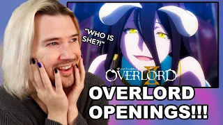 BEST INTROS?! | REACTION | OVERLORD Openings 1-4 | ANIME INTROS