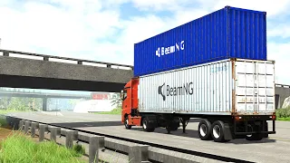 Trucks vs 11 Foot 8 Bridges ▶️ BeamNG Drive