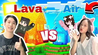 Build Battle Rumah Lava VS Rumah Air! [Minecraft Indonesia]