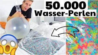 Ich baue ein Wasserbett aus 50.000 GLIBBER - KUGELN :O | Julienco