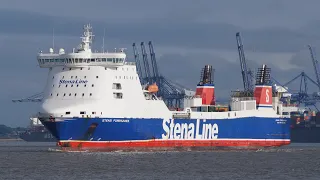 Ro-Ro/cargo ship STENA FORERUNNER outbound from harwich 19/8/22