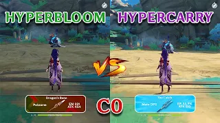 Raiden Hyperbloom vs Hypercarry !! Which one is better?? gameplay comparison!!