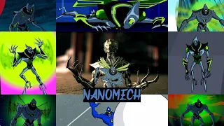 All nanomech transformations in all Ben 10 series