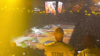 Stanley Cup Game 2 2023 VGK vs Panthers pregame intro national anthem puck drop