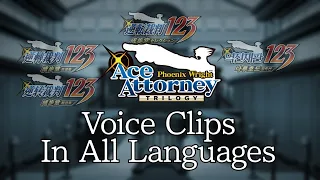 [Random] Ace Attorney Trilogy Voices/Speech Bubbles In All Languages (2019)