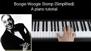 Boogie Woogie Stomp (Albert Ammons) Simplified Piano Tutorial (Part 1)