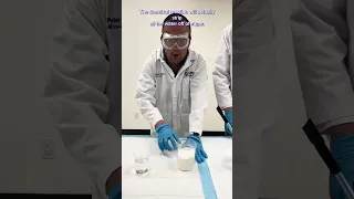 GE faculty members create an explosive chemical reaction with sulfuric acid and sugar! 🧪👨‍🔬