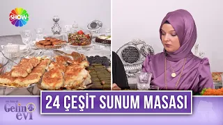 Remziye gelinin 24 çeşitlik sunum masası göz doyuruyor! | Gelin Evi 1016. Bölüm