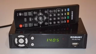 Romsat TR-2017HD (продолжение серии Trimax TR-2012HD) DVB-T2 тюнер Т2 обзор и настройка