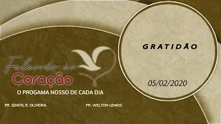 GRATIDÃO | Pastor Gentil Oliveira | Programa Falando ao Coração