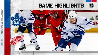 Maple Leafs @ Red Wings 11/28 | NHL Highlights 2022