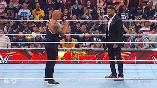 The Rock Calls Out Roman Reigns On Monday Night Raw 2024