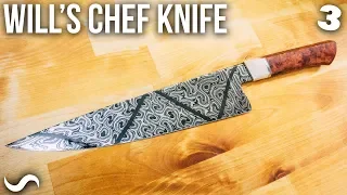 MAKING A TWISTED MULTI-BAR CHEF'S KNIFE!!! PART 3