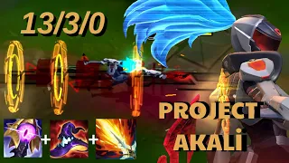 Wild Rift - Project Akali Gameplay - Build & Runes - Akali Is Too OP