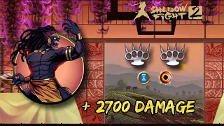 shadow fight 2 new boss Rakshasa +2700 damage / Босс Ракшаса +2700 урона на 2  Дане .