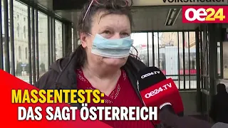 Massentests: Das sagt Österreich