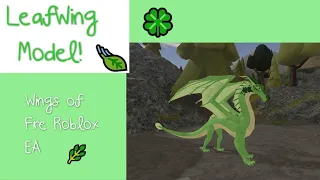 More LeafWing Model Development | Wings of Fire EA Roblox