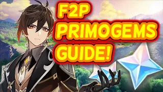 BEST Ways to get PRIMOGEMS (F2P) In Genshin Impact | 5 Minute Guide!