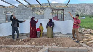 Rasool family's resistance to life's challenges and readiness to cover the roof of the house