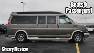 Bed In The Back! 2018 GMC Savana - 9 Passenger Explorer Vans Conversion Van | Sherry Review