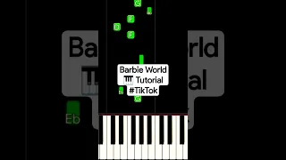 Barbie World (Piano Tutorial) #TikTok #easypianotutorial