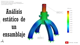 Análisis estático de un ensamblaje | Simulación | SolidWorks Simulation