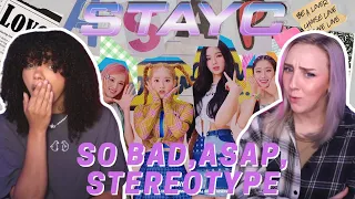 COUPLE REACTS TO STAYC (스테이씨) | SO BAD, ASAP, & STEREOTYPE (색안경)