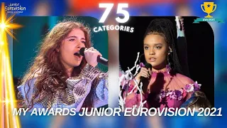 MY AWARDS JUNIOR EUROVISION 2021 | JESC 2021 (75 CATEGORIES)