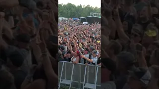 Blue Ridge Rock Festival - P.O.D. -“Youth of the Nation” crowd participation. Jonny Beats on Drums.