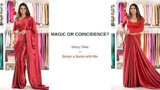 Magic or Coincidence? | Different Saree Draping Style | Saree Hairstyle | Saree Draping | Tia Bhuva