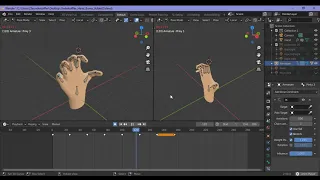 Hand Animation with Inverse Kinematics