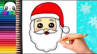 Как нарисовать ДЕДА МОРОЗА / Рисуем Санта Клауса / Новогодние рисунки / Як намалювати Миколая