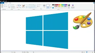 How to draw Windows 8 logo using MS Paint | How to draw on your computer