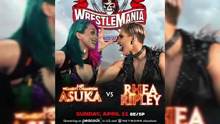 Asuka Vs. Rhea Ripley Wrestlemania 37  ' Showmotion Match Card