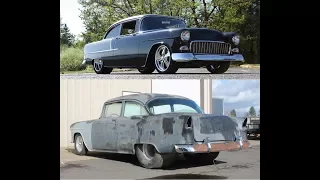 MetalWorks step by step build of a ProTouring 55 Chevy post car, TriFive, Restoration