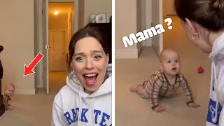 💕 Babies Call Mama For The First Time #1 | Emotional Reactions