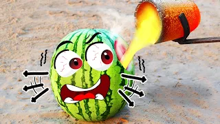 Interesting Watermelon Experiment - Crush Watermelon With Car | Woa Doodland